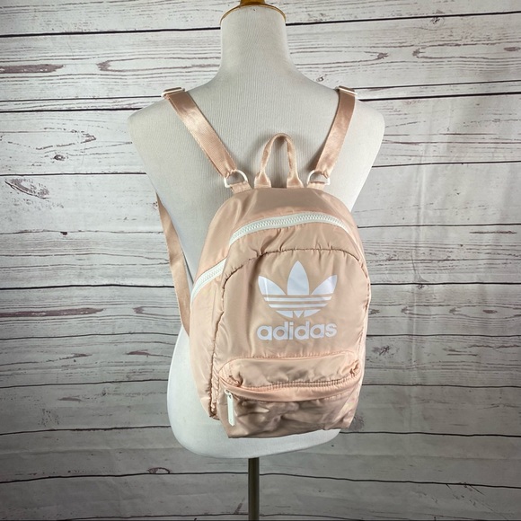 Adidas Originals baby pink small mini backpack